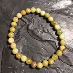 Opale verte - bracelet perles 6mm - chakra pistache